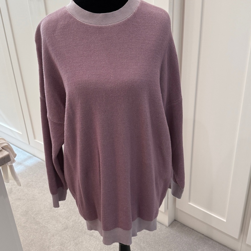 Women's Purple Crew Neck Sweater
